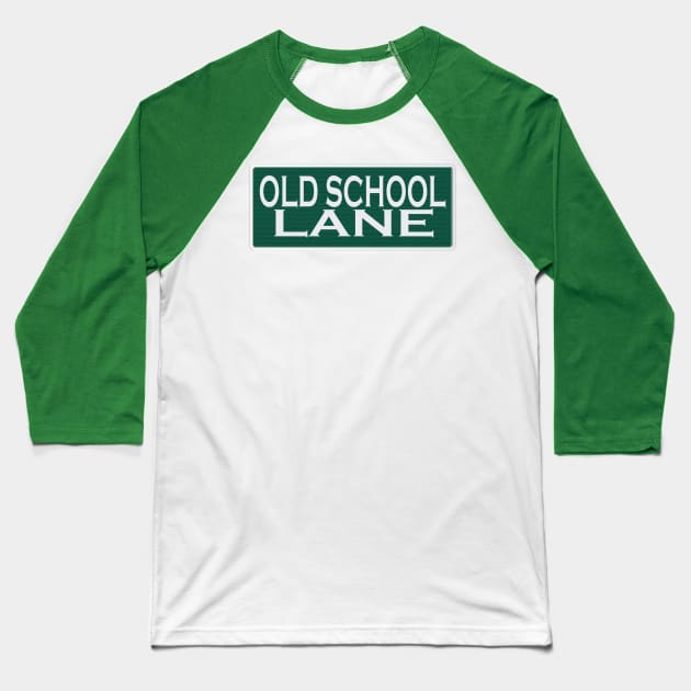 Old School Lane Baseball T-Shirt by manic_expression